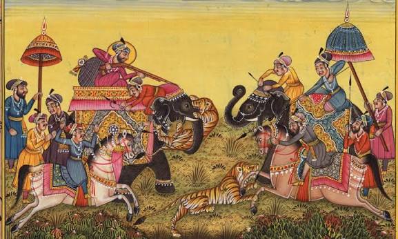 Mughal style painting artwork Ajmer
